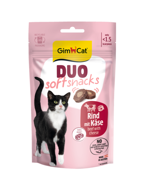 GimCat Duo Softsnack Rind mit Käse